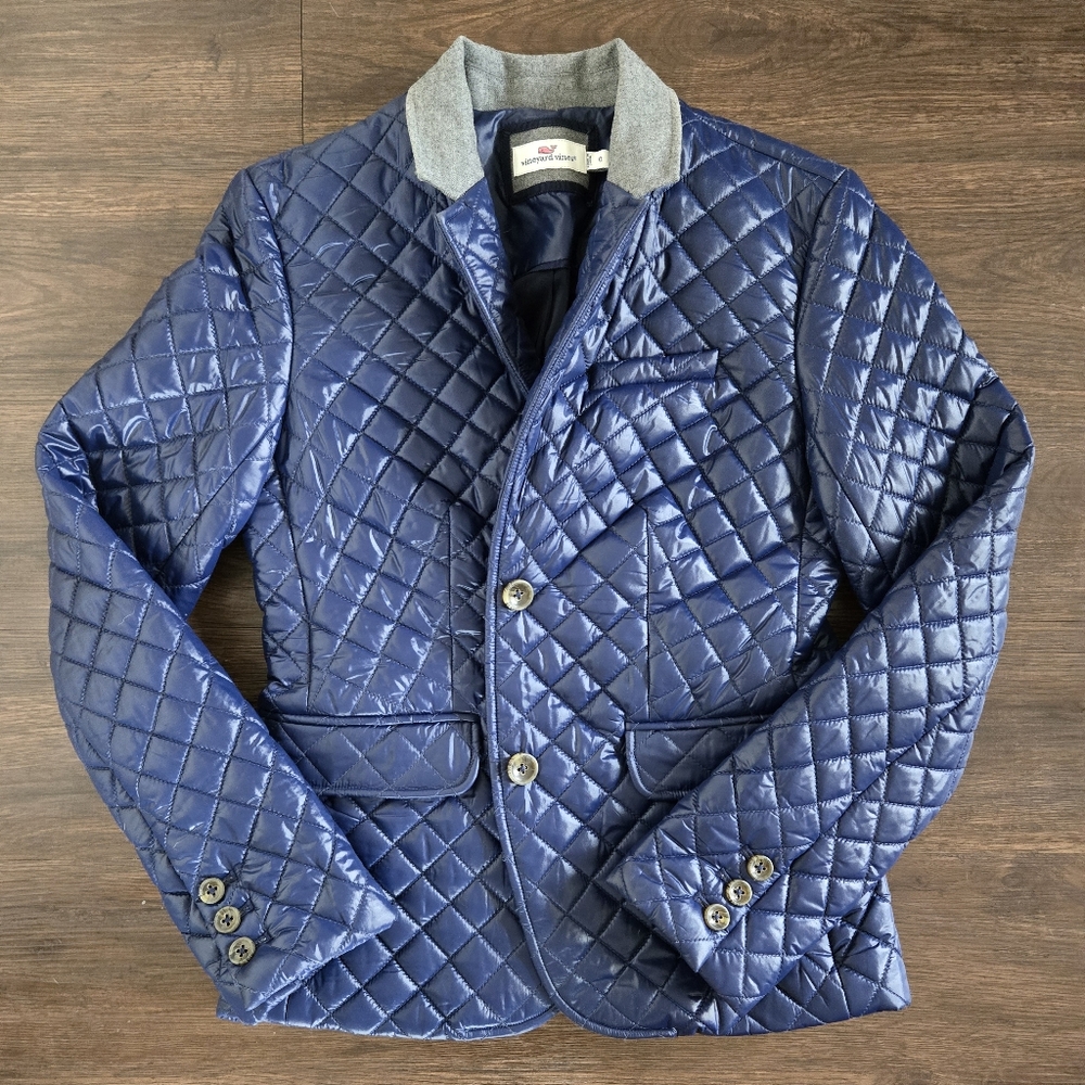 Vineyard Vines women's quilted jacket Size 0 Like New